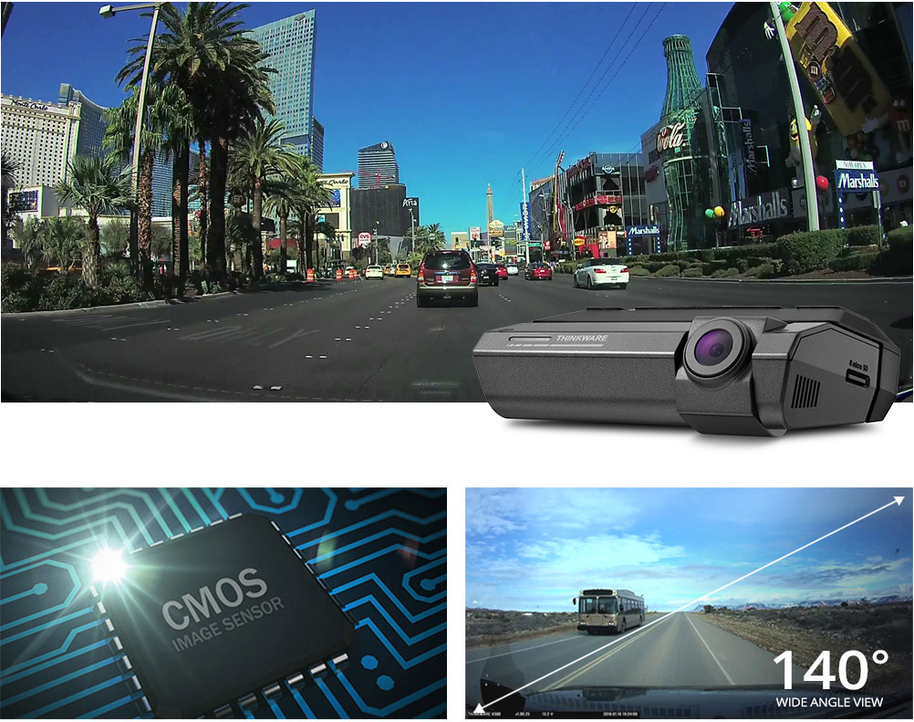 Thinkware F790 32GB with MULTEC5 1080P Full HD External Rear Camera (With 5M Extension)