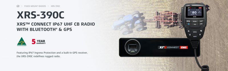 GME XRS-390C XRS™ CONNECT IP67 UHF CB RADIO WITH BLUETOOTH® & GPS