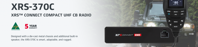 GME XRS-370C XRS™ CONNECT COMPACT UHF CB RADIO