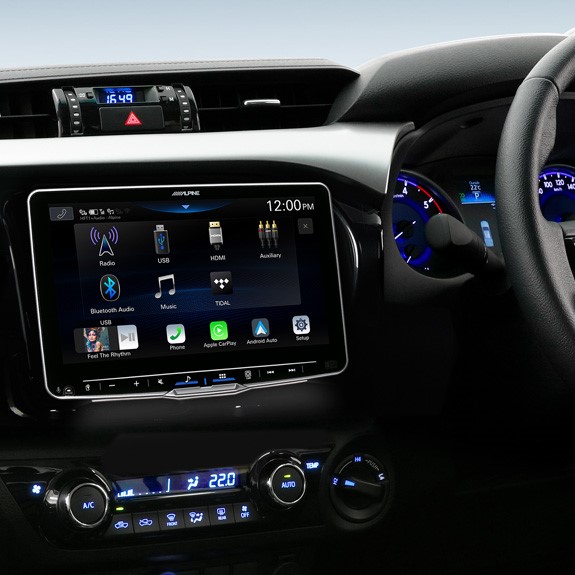 Alpine iLX-F509A 9" Touch Screen Complete Kit suitable for Toyota Hilux N80 1st & 2nd Gen (2015-2020)