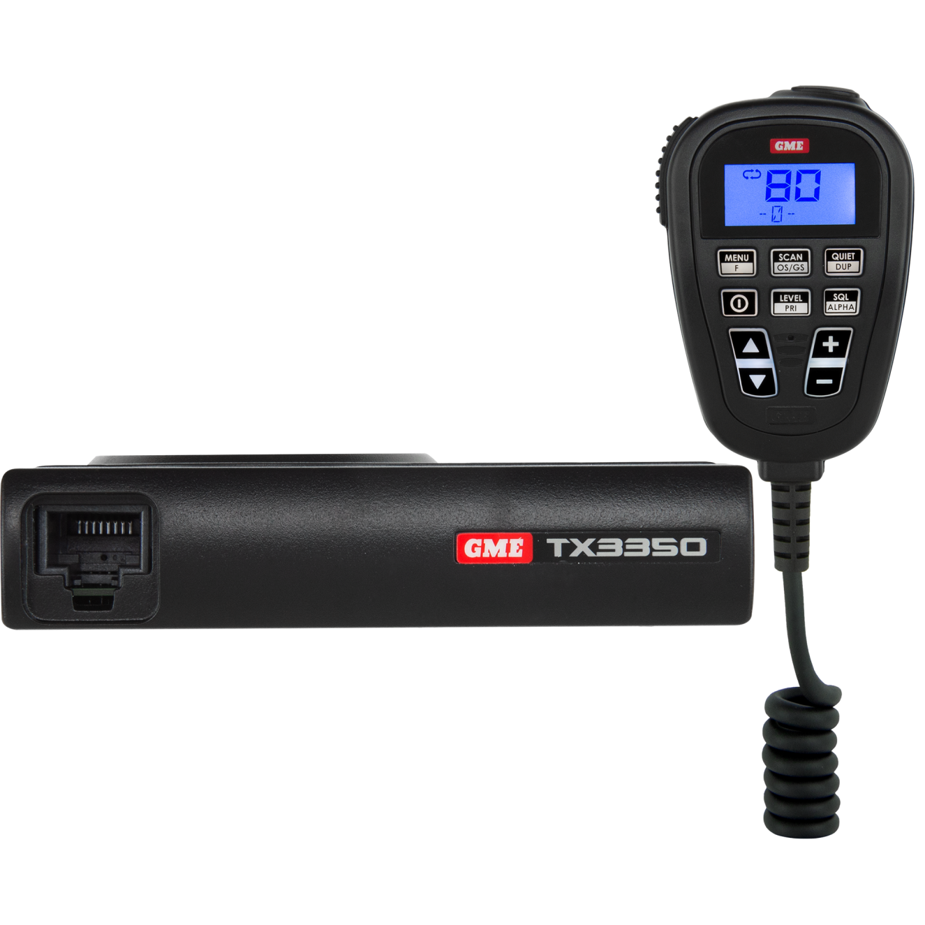 GME TX3350 5 WATT SUPER COMPACT UHF CB RADIO - LCD SPEAKER MIC