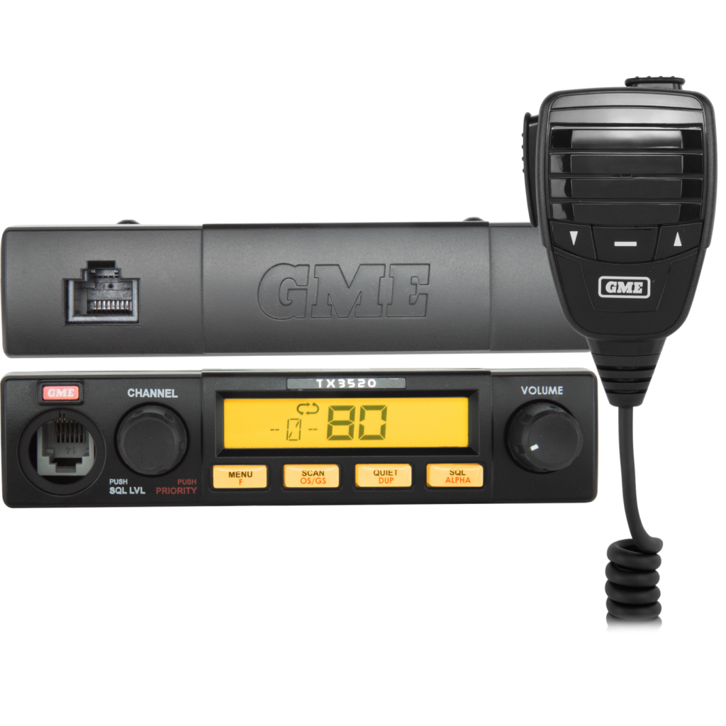 GME TX3520S 5 WATT REMOTE HEAD UHF CB RADIO WITH SCANSUITE