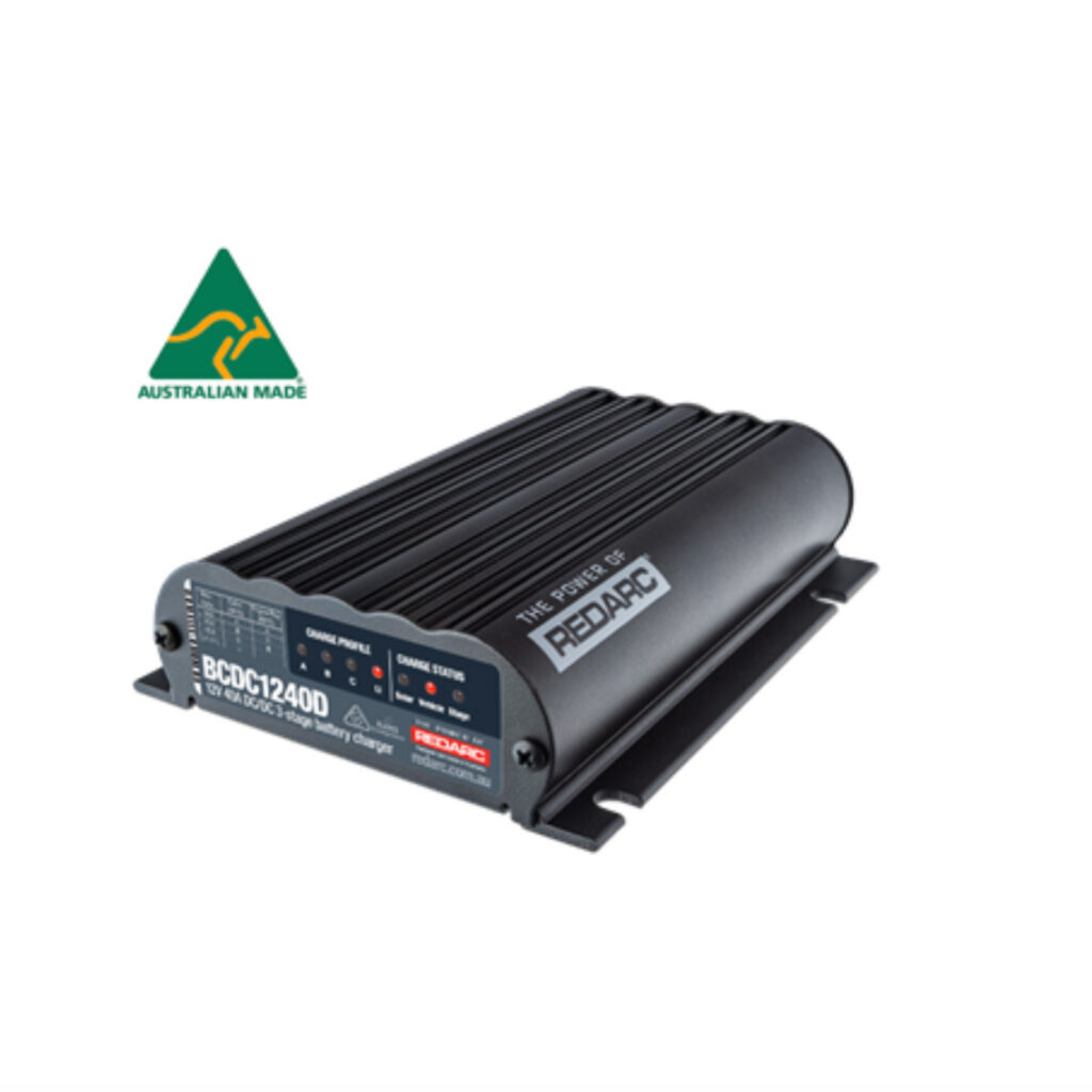 REDARC BCDC1240D DUAL INPUT 40A IN-VEHICLE DC BATTERY CHARGER